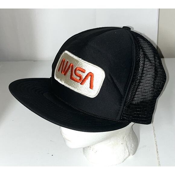 NASA Vtg Adult SnapBack Hat Navy Blue Nissin - Picture 3 of 7